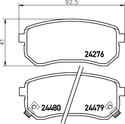 Kit pastiglie freno HELLA 8DB 355 006-581