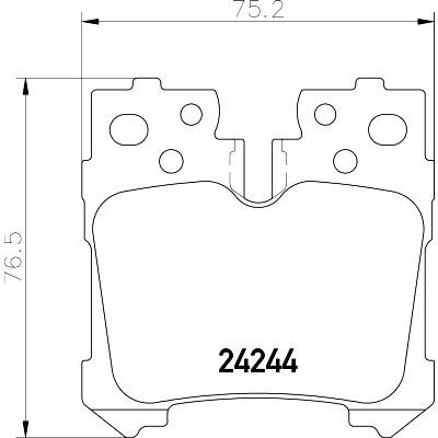 Set di pastiglie freno HELLA 8DB 355 006-651