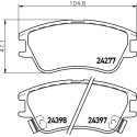 Kit pastiglie freno HELLA 8DB 355 006-671