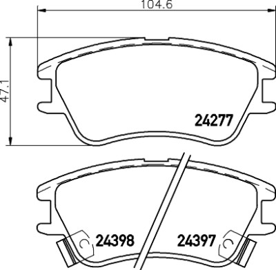 Kit pastiglie freno HELLA 8DB 355 006-671