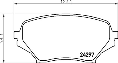 Set di pastiglie freno HELLA 8DB 355 006-771