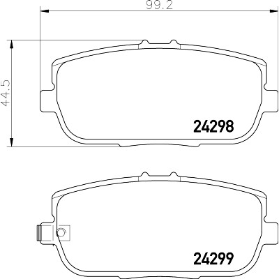 Set di pastiglie freno HELLA 8DB 355 006-781