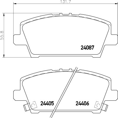 Kit pastiglie freno HELLA 8DB 355 006-911