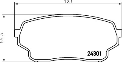 Set di pastiglie freno HELLA 8DB 355 006-941