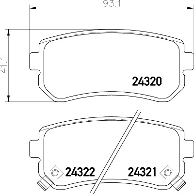 Kit pastiglie freno HELLA 8DB 355 006-961