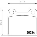 Kit pastiglie freno HELLA 8DB 355 007-021