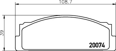 Kit pastiglie freno HELLA 8DB 355 007-101