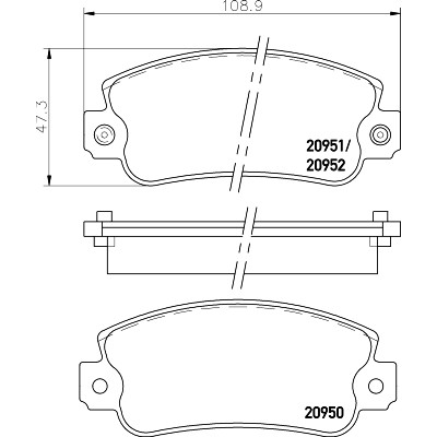 Kit pastiglie freno HELLA 8DB 355 007-121