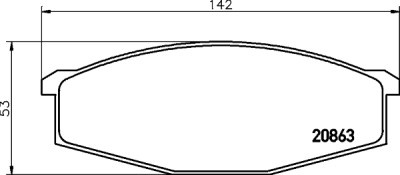Kit pastiglie freno HELLA 8DB 355 007-291