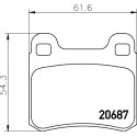 Kit pastiglie freno HELLA 8DB 355 007-351