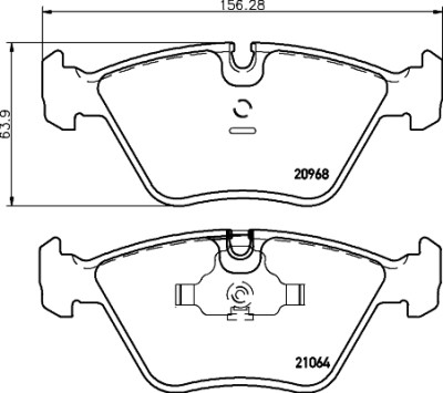 Kit pastiglie freno HELLA 8DB 355 007-411