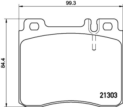 Set di pastiglie freno HELLA 8DB 355 007-551