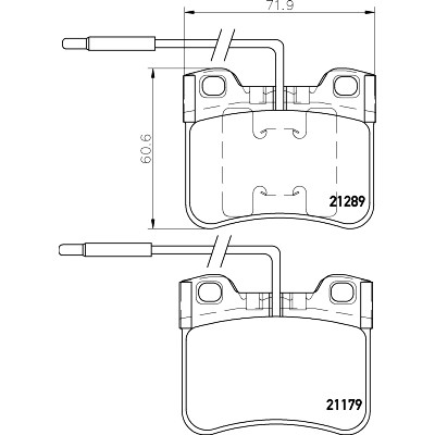 Kit pastiglie freno HELLA 8DB 355 007-811