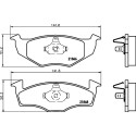 Kit pastiglie freno HELLA 8DB 355 007-911