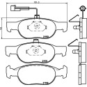 Kit pastiglie freno HELLA 8DB 355 007-921