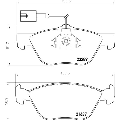 Kit pastiglie freno HELLA 8DB 355 007-931