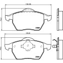 Kit pastiglie freno HELLA 8DB 355 008-001