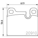 Kit pastiglie freno HELLA 8DB 355 008-111
