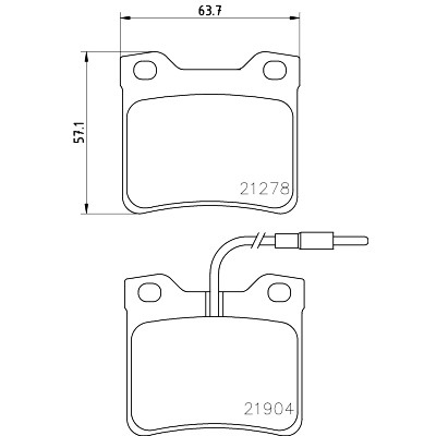 Kit pastiglie freno HELLA 8DB 355 008-171
