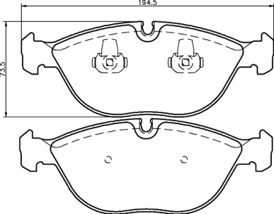 Kit pastiglie freno HELLA 8DB 355 008-261