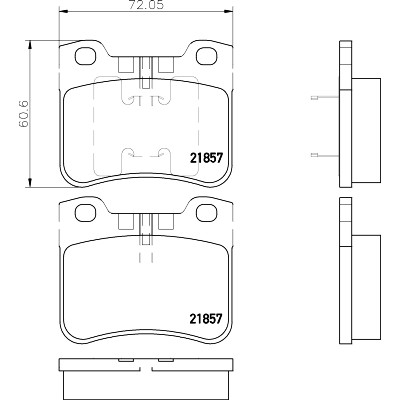 Kit pastiglie freno HELLA 8DB 355 008-301