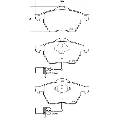 Kit pastiglie freno HELLA 8DB 355 008-411