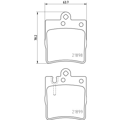 Kit pastiglie freno HELLA 8DB 355 008-451