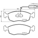 Kit pastiglie freno HELLA 8DB 355 008-521