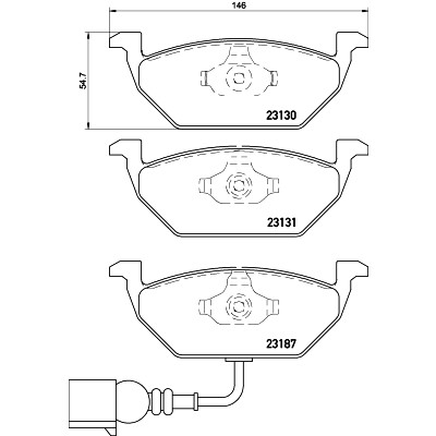 Kit pastiglie freno HELLA 8DB 355 008-551
