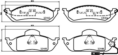 Kit pastiglie freno HELLA 8DB 355 008-661