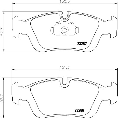 Kit pastiglie freno HELLA 8DB 355 008-741