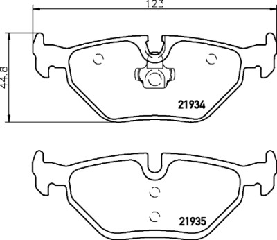 Kit pastiglie freno HELLA 8DB 355 008-761
