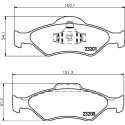 Kit pastiglie freno HELLA 8DB 355 008-891