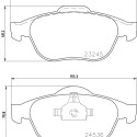 Kit pastiglie freno HELLA 8DB 355 009-101