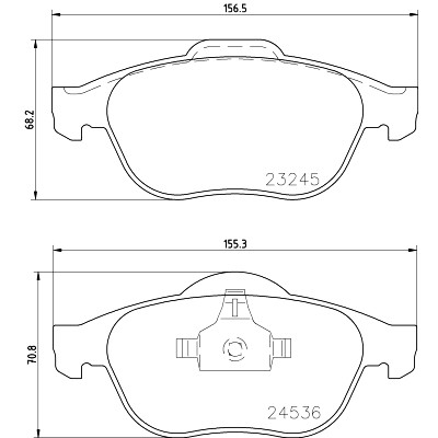 Kit pastiglie freno HELLA 8DB 355 009-101