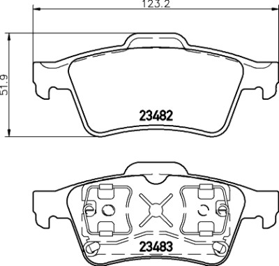 Kit pastiglie freno HELLA 8DB 355 009-121