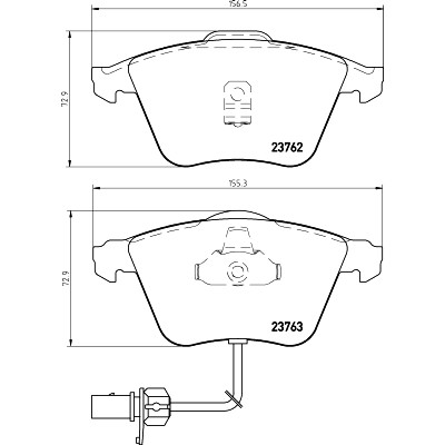Kit pastiglie freno HELLA 8DB 355 009-141