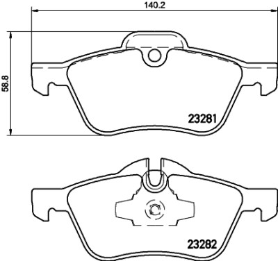 Kit pastiglie freno HELLA 8DB 355 009-171