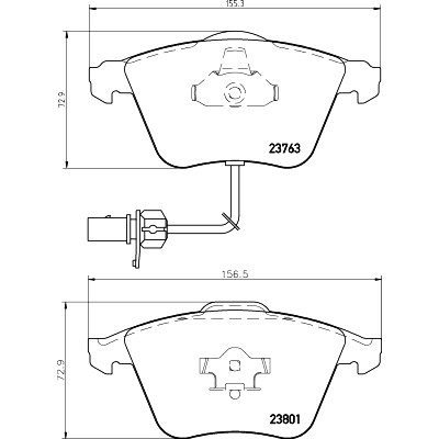 Kit pastiglie freno HELLA 8DB 355 009-201