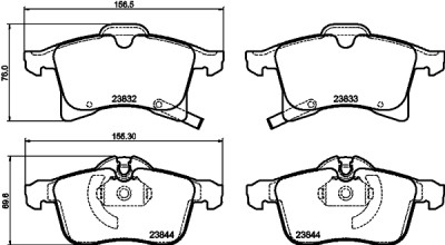 Kit pastiglie freno HELLA 8DB 355 009-221