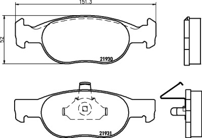 Kit pastiglie freno HELLA 8DB 355 009-231