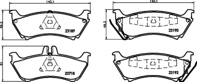 Set di pastiglie freno HELLA 8DB 355 009-241