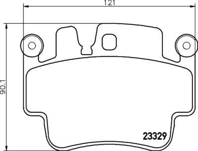 Set di pastiglie freno HELLA 8DB 355 009-281