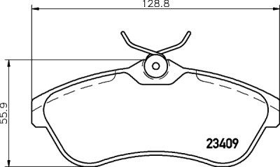 Kit pastiglie freno HELLA 8DB 355 009-321