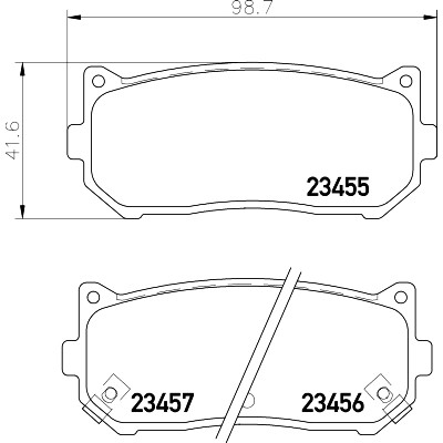 Kit pastiglie freno HELLA 8DB 355 009-341