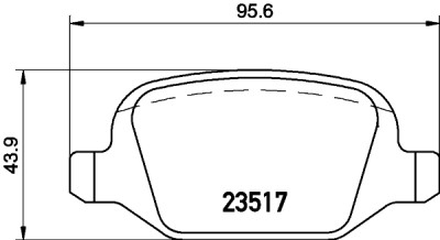 Set di pastiglie freno HELLA 8DB 355 009-361