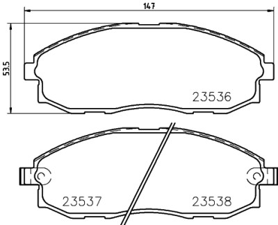 Kit pastiglie freno HELLA 8DB 355 009-381