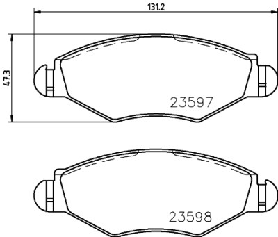 Kit pastiglie freno HELLA 8DB 355 009-411