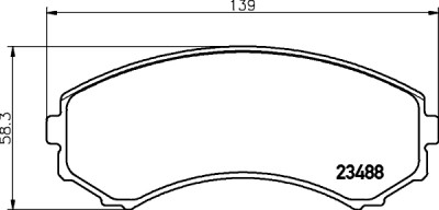 Kit pastiglie freno HELLA 8DB 355 009-461
