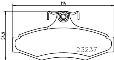 Set di pastiglie freno HELLA 8DB 355 009-491